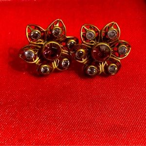 Beautiful purple stud earrings